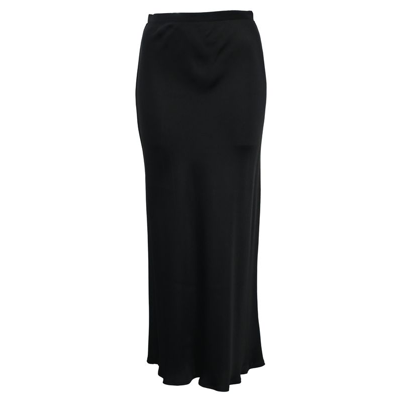 Anine Bing Maxi Skirt In Black Silk